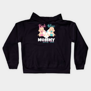 Pink or Blue Mommy Loves You Baby Reveal Mom Kids Hoodie